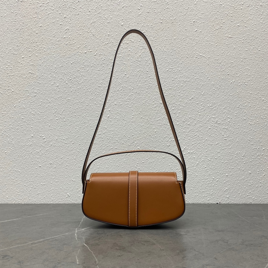 Celine Clutch On Strap Tabou In Smooth Calfskin Tan 101593